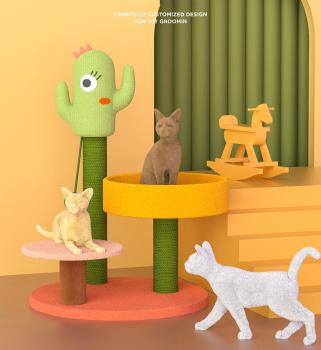 360Home Kaktus Langlebiges, kratzbaum, Katzenklettergerüst